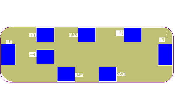 3串5A動力電池保護板方案(圖3) 焊盤描述