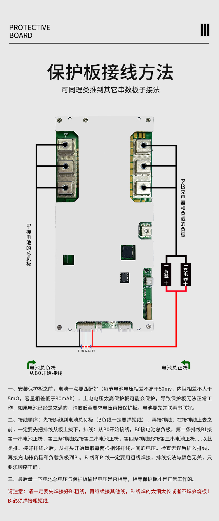 HS-C035 4串200A移動電源AGV電池保護板(圖2) HS-C035 4串200A移動電源AGV電池保護板(圖2)